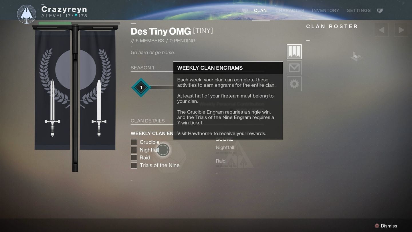 Destiny 2 Clans how to join a Clan, how to earn Clan XP and Clan banner rewards explained